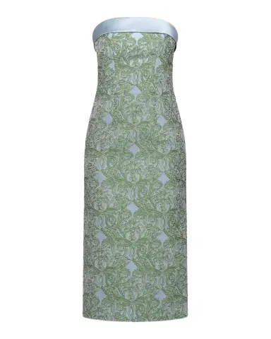 Kay Unger New York Deborah Floral Tea-Length Dress | Thumbnail 1 Kay Unger New York Deborah Floral Tea-Length Dress | Thumbnail 1
