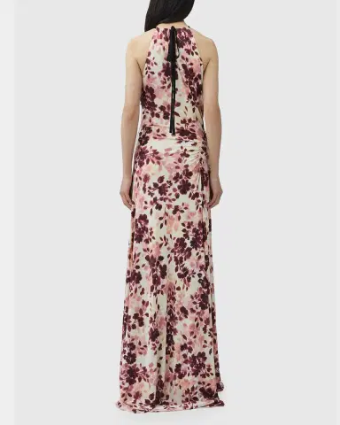 Simkhai Cerin Floral-Print Jersey Halter Maxi Dress | Thumbnail 3 Simkhai Cerin Floral-Print Jersey Halter Maxi Dress | Thumbnail 3