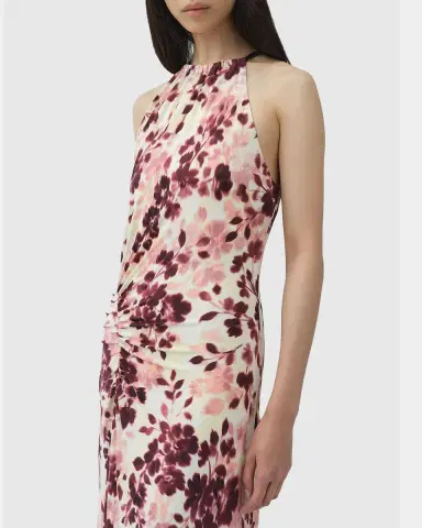 Simkhai Cerin Floral-Print Jersey Halter Maxi Dress | Thumbnail 4 Simkhai Cerin Floral-Print Jersey Halter Maxi Dress | Thumbnail 4