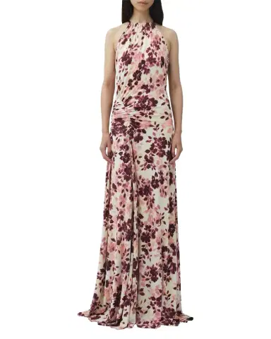 Simkhai Cerin Floral-Print Jersey Halter Maxi Dress | Thumbnail 1 Simkhai Cerin Floral-Print Jersey Halter Maxi Dress | Thumbnail 1