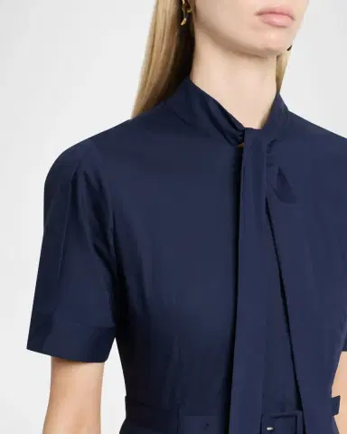 Tanya Taylor Anna Short-Sleeve Poplin Mini Dress | Thumbnail 5 Tanya Taylor Anna Short-Sleeve Poplin Mini Dress | Thumbnail 5