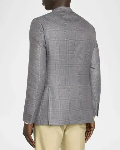 Brioni Men's Prince of Wales Single-Breasted Sport Coat | Thumbnail 3 Brioni Men's Prince of Wales Single-Breasted Sport Coat | Thumbnail 3