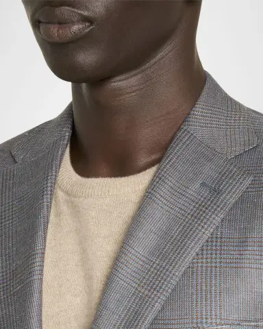 Brioni Men's Prince of Wales Single-Breasted Sport Coat | Thumbnail 5 Brioni Men's Prince of Wales Single-Breasted Sport Coat | Thumbnail 5