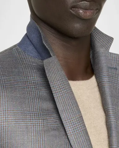 Brioni Men's Prince of Wales Single-Breasted Sport Coat | Thumbnail 7 Brioni Men's Prince of Wales Single-Breasted Sport Coat | Thumbnail 7