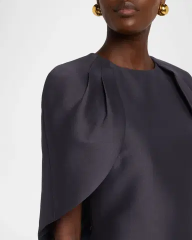 BADGLEY MISCHKA Cape-Sleeve Bodycon Midi Dress | Thumbnail 5 BADGLEY MISCHKA Cape-Sleeve Bodycon Midi Dress | Thumbnail 5
