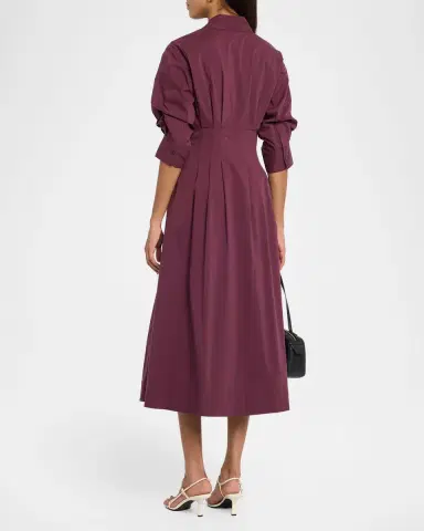 Simkhai Jazz Pintuck Midi Shirtdress | Thumbnail 3 Simkhai Jazz Pintuck Midi Shirtdress | Thumbnail 3