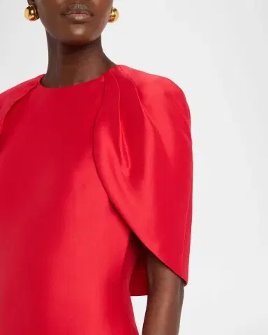 BADGLEY MISCHKA Cape-Sleeve Bodycon Midi Dress | Thumbnail 5 BADGLEY MISCHKA Cape-Sleeve Bodycon Midi Dress | Thumbnail 5