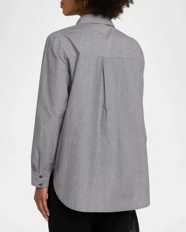 Eileen Fisher Striped Organic Cotton Shirt | Thumbnail 3 Eileen Fisher Striped Organic Cotton Shirt | Thumbnail 3