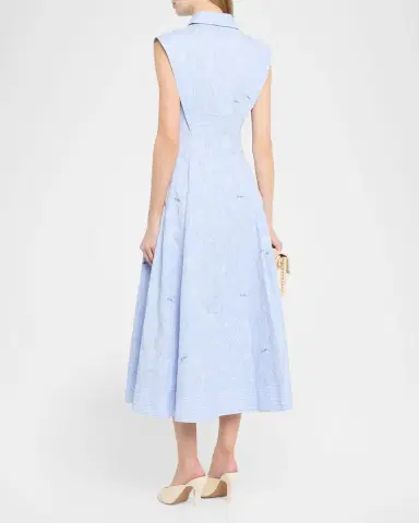 SIMKHAI Neri Floral Cotton Midi Shirtdress | Thumbnail 3 SIMKHAI Neri Floral Cotton Midi Shirtdress | Thumbnail 3