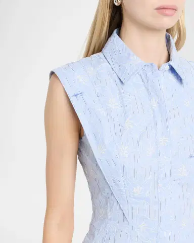 SIMKHAI Neri Floral Cotton Midi Shirtdress | Thumbnail 5 SIMKHAI Neri Floral Cotton Midi Shirtdress | Thumbnail 5