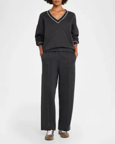 Brunello Cucinelli Monili Pull-Tab Crinkle-Effect Leather Low-Top Sneakers | Thumbnail 3 Brunello Cucinelli Monili Pull-Tab Crinkle-Effect Leather Low-Top Sneakers | Thumbnail 3