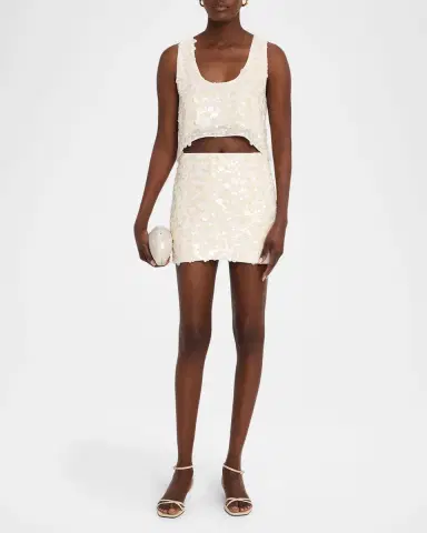 JBQ Juliet Sequined Crop Top | Thumbnail 2 JBQ Juliet Sequined Crop Top | Thumbnail 2
