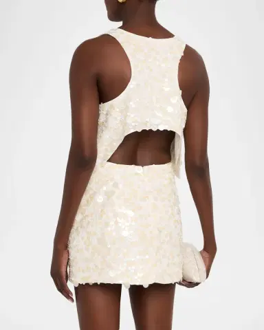 JBQ Juliet Sequined Crop Top | Thumbnail 3 JBQ Juliet Sequined Crop Top | Thumbnail 3