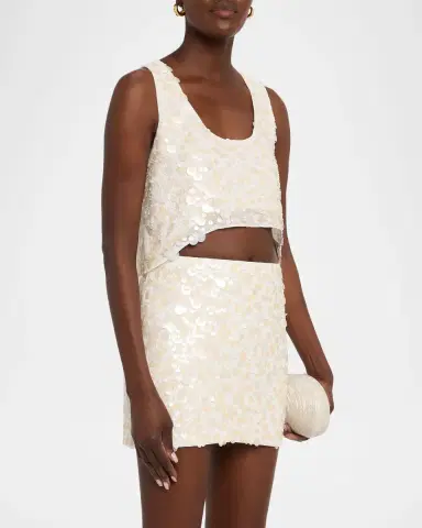 JBQ Juliet Sequined Crop Top | Thumbnail 4 JBQ Juliet Sequined Crop Top | Thumbnail 4