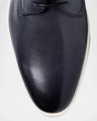 Santoni Men's Leather Lace-Up Oxfords | Thumbnail 2 Santoni Men's Leather Lace-Up Oxfords | Thumbnail 2