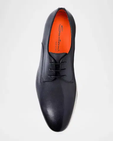 Santoni Men's Leather Lace-Up Oxfords | Thumbnail 3 Santoni Men's Leather Lace-Up Oxfords | Thumbnail 3
