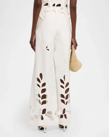 JBQ Hartley Eyelet Embroidered Wide-Leg Pants | Thumbnail 3 JBQ Hartley Eyelet Embroidered Wide-Leg Pants | Thumbnail 3