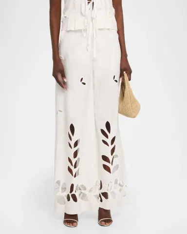 JBQ Hartley Eyelet Embroidered Wide-Leg Pants | Thumbnail 4 JBQ Hartley Eyelet Embroidered Wide-Leg Pants | Thumbnail 4