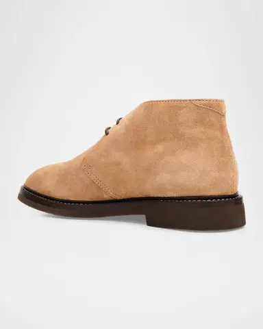 Brunello Cucinelli Men's Suede Chukka Boots | Thumbnail 4 Brunello Cucinelli Men's Suede Chukka Boots | Thumbnail 4
