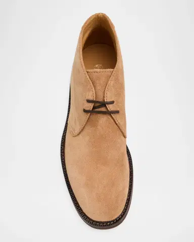 Brunello Cucinelli Men's Suede Chukka Boots | Thumbnail 6 Brunello Cucinelli Men's Suede Chukka Boots | Thumbnail 6