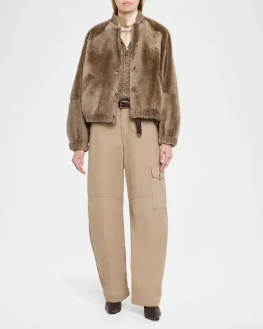Brunello Cucinelli Airy Shimmer Full-Zip Sweater | Thumbnail 2 Brunello Cucinelli Airy Shimmer Full-Zip Sweater | Thumbnail 2