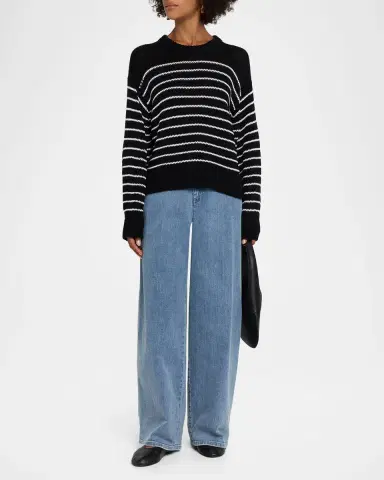 Eileen Fisher Roomy Wide-Leg Stretch Cotton Jeans | Thumbnail 2 Eileen Fisher Roomy Wide-Leg Stretch Cotton Jeans | Thumbnail 2