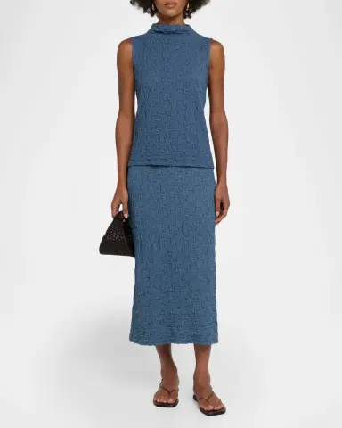 Eileen Fisher Stretch Knit Straight Midi Skirt | Thumbnail 2 Eileen Fisher Stretch Knit Straight Midi Skirt | Thumbnail 2