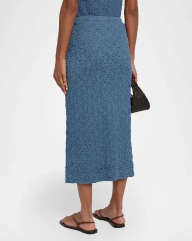 Eileen Fisher Stretch Knit Straight Midi Skirt | Thumbnail 3 Eileen Fisher Stretch Knit Straight Midi Skirt | Thumbnail 3