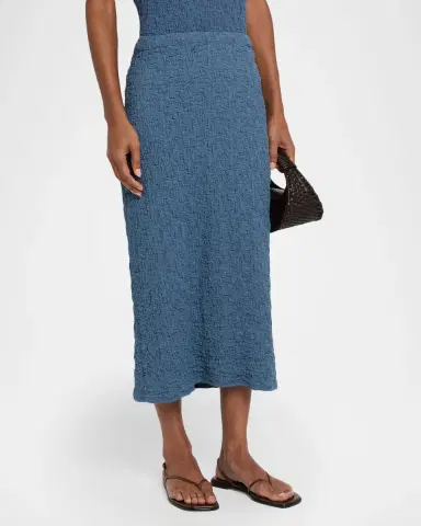 Eileen Fisher Stretch Knit Straight Midi Skirt | Thumbnail 4 Eileen Fisher Stretch Knit Straight Midi Skirt | Thumbnail 4