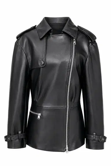 LaQuan Smith Funnel Neck Moto Dress | Thumbnail 1 LaQuan Smith Funnel Neck Moto Dress | Thumbnail 1