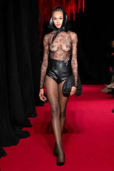 LaQuan Smith Long Sleeve Bodysuit with Open Back | Thumbnail 3 LaQuan Smith Long Sleeve Bodysuit with Open Back | Thumbnail 3