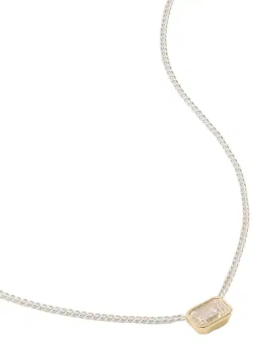 Loren Stewart 14-karat Gold And Sterling Silver Diamond Necklace | Thumbnail 1 Loren Stewart 14-karat Gold And Sterling Silver Diamond Necklace | Thumbnail 1