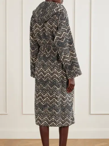 Missoni Home Azul Hooded Cotton Robe | Thumbnail 3 Missoni Home Azul Hooded Cotton Robe | Thumbnail 3