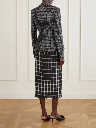 Erdem Tweed Cotton-blend Blazer | Thumbnail 3 Erdem Tweed Cotton-blend Blazer | Thumbnail 3