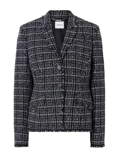 Erdem Tweed Cotton-blend Blazer | Thumbnail 1 Erdem Tweed Cotton-blend Blazer | Thumbnail 1
