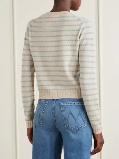 Guest In Residence Pebble Stripe Cashmere Sweater | Thumbnail 4 Guest In Residence Pebble Stripe Cashmere Sweater | Thumbnail 4
