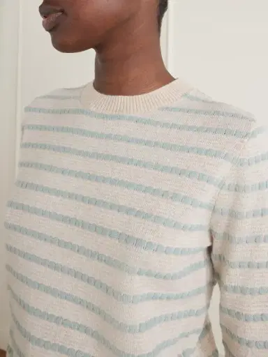 Guest In Residence Pebble Stripe Cashmere Sweater | Thumbnail 5 Guest In Residence Pebble Stripe Cashmere Sweater | Thumbnail 5