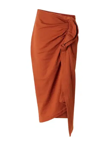 Dries Van Noten Draped Cotton-jersey Midi Skirt | Thumbnail 1 Dries Van Noten Draped Cotton-jersey Midi Skirt | Thumbnail 1