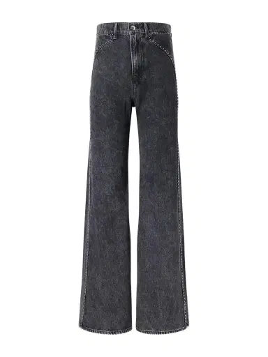 Veronica Beard Grant Studded High-rise Wide-leg Jeans | Thumbnail 1 Veronica Beard Grant Studded High-rise Wide-leg Jeans | Thumbnail 1
