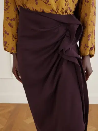 Dries Van Noten Draped Cotton-jersey Midi Skirt | Thumbnail 5 Dries Van Noten Draped Cotton-jersey Midi Skirt | Thumbnail 5