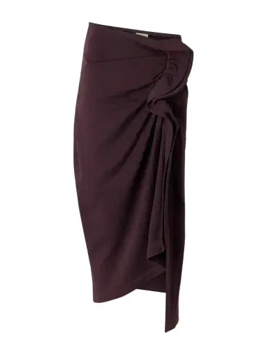 Dries Van Noten Draped Cotton-jersey Midi Skirt | Thumbnail 1 Dries Van Noten Draped Cotton-jersey Midi Skirt | Thumbnail 1