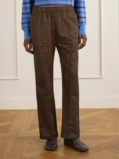 Wales Bonner Mudra Jacquard-woven Jersey Mid-rise Straight-leg Track Pants | Thumbnail 3 Wales Bonner Mudra Jacquard-woven Jersey Mid-rise Straight-leg Track Pants | Thumbnail 3