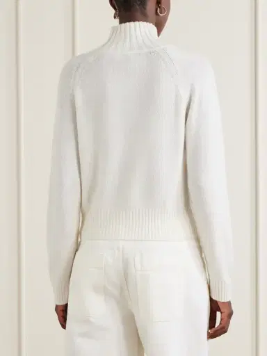 Allude Mock-neck Cashmere Sweater | Thumbnail 3 Allude Mock-neck Cashmere Sweater | Thumbnail 3