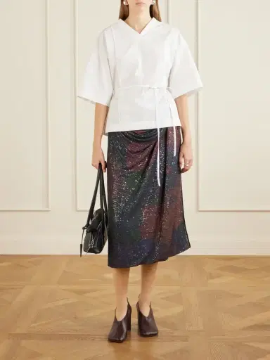 Maison Margiela Sequined Satin Midi Skirt | Thumbnail 2 Maison Margiela Sequined Satin Midi Skirt | Thumbnail 2