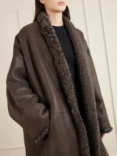 Tom Ford Reversible Full-grain Leather-trimmed Shearling Coat | Thumbnail 5 Tom Ford Reversible Full-grain Leather-trimmed Shearling Coat | Thumbnail 5