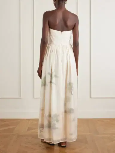 Agua by Agua Bendita Tonia Arena Printed Organza Midi Dress | Thumbnail 3 Agua by Agua Bendita Tonia Arena Printed Organza Midi Dress | Thumbnail 3