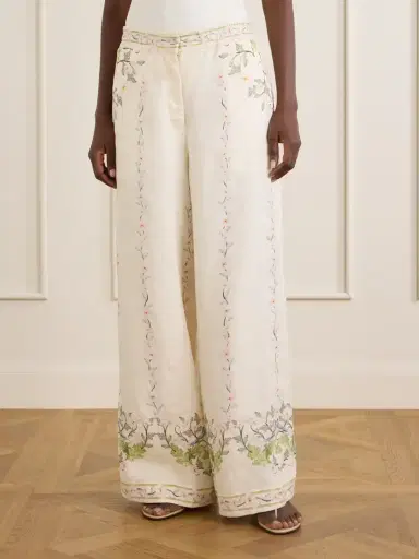 Agua by Agua Bendita Tota Anhelo Floral-printed Linen Straight-leg Pants | Thumbnail 3 Agua by Agua Bendita Tota Anhelo Floral-printed Linen Straight-leg Pants | Thumbnail 3