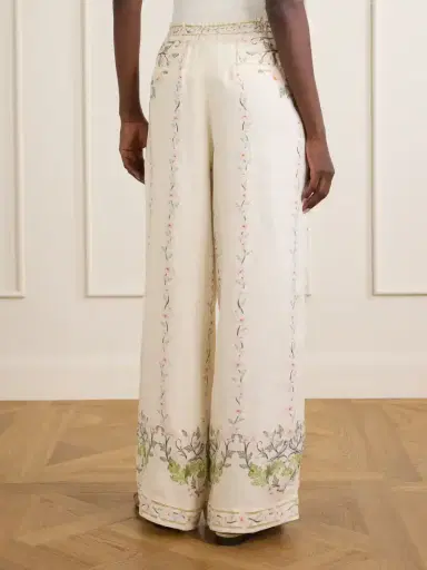 Agua by Agua Bendita Tota Anhelo Floral-printed Linen Straight-leg Pants | Thumbnail 4 Agua by Agua Bendita Tota Anhelo Floral-printed Linen Straight-leg Pants | Thumbnail 4