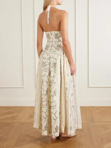 Agua by Agua Bendita Balsa Navegante Embroidered Linen Maxi Dress | Thumbnail 3 Agua by Agua Bendita Balsa Navegante Embroidered Linen Maxi Dress | Thumbnail 3