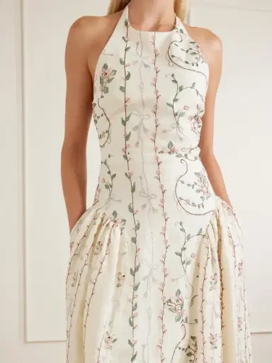 Agua by Agua Bendita Balsa Navegante Embroidered Linen Maxi Dress | Thumbnail 4 Agua by Agua Bendita Balsa Navegante Embroidered Linen Maxi Dress | Thumbnail 4
